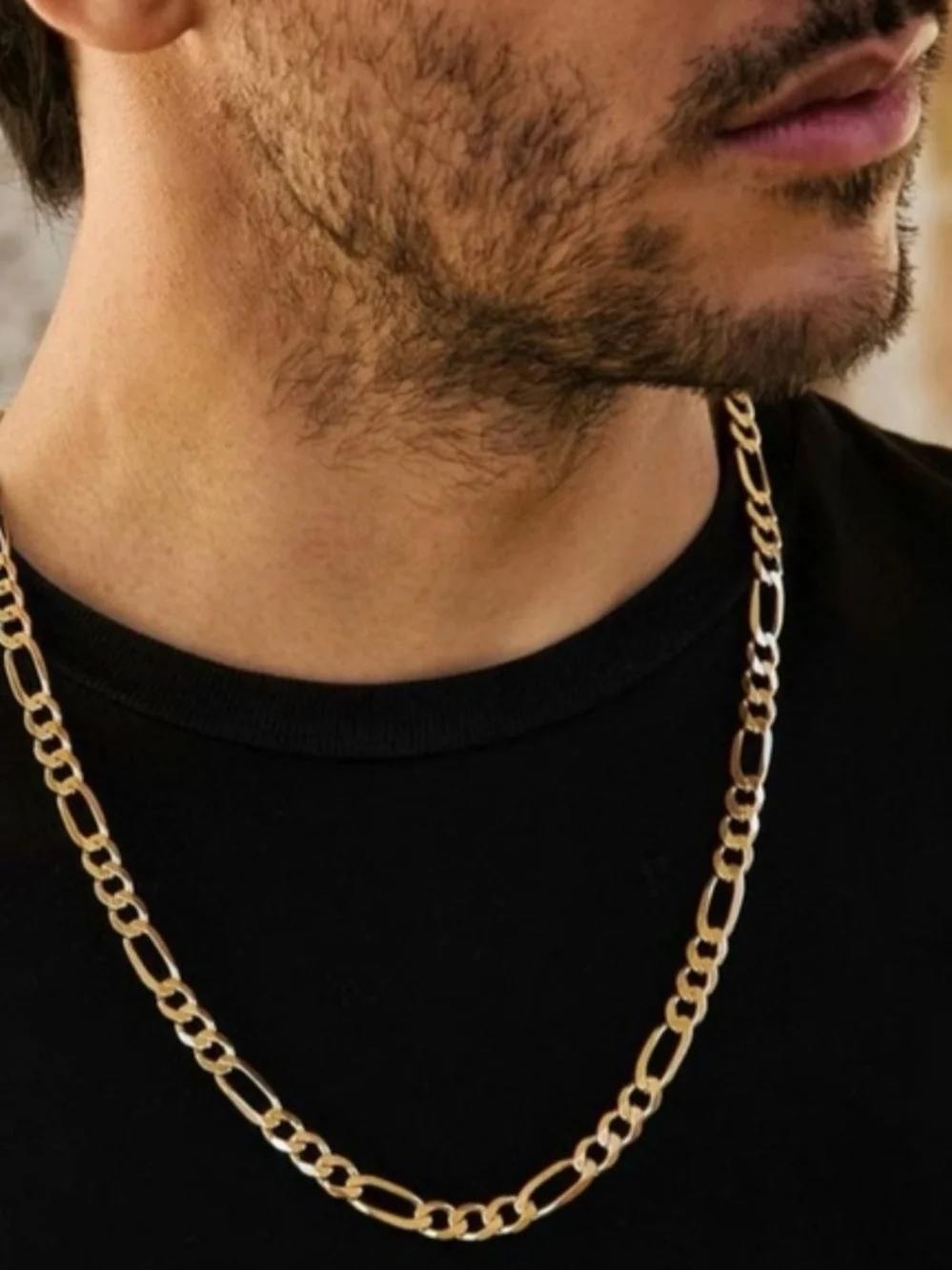 Gold Filled Figaro Chain Necklace.